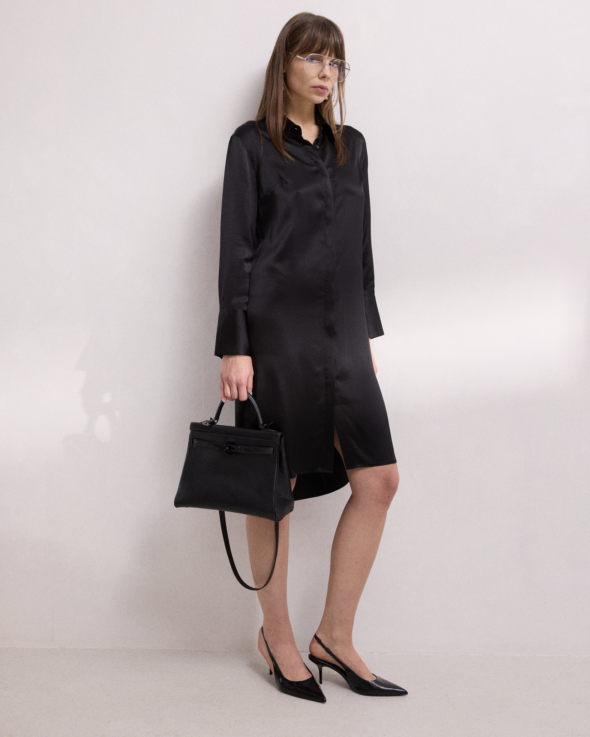 Gabriella Silk Shirt Dress