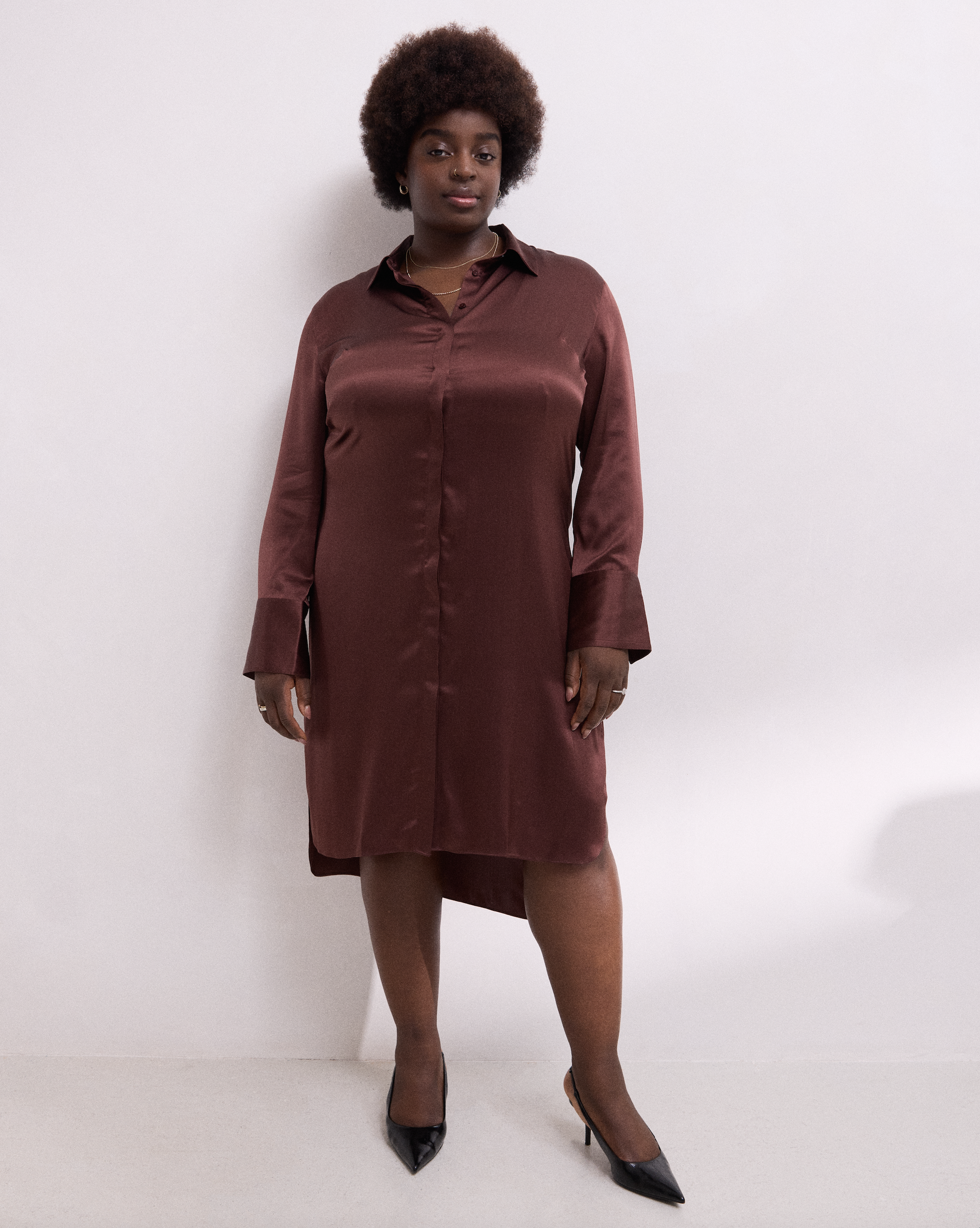 Gabriella Silk Shirt Dress