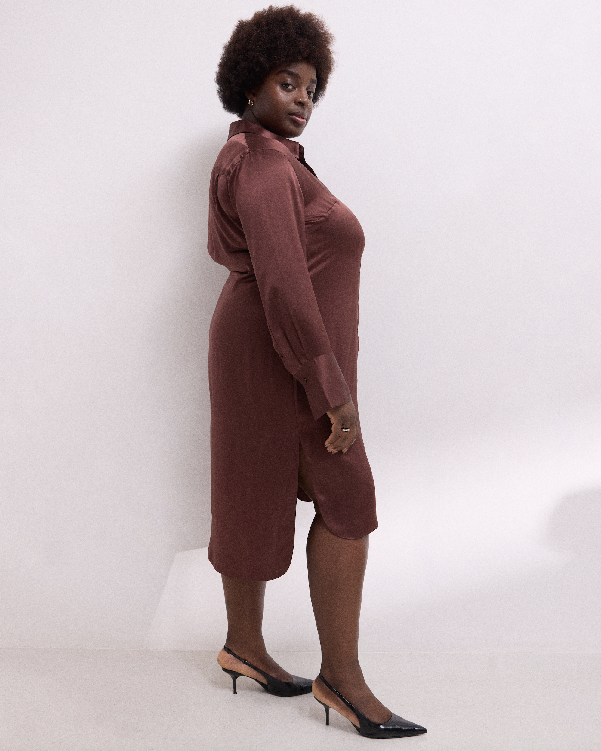 Gabriella Silk Shirt Dress