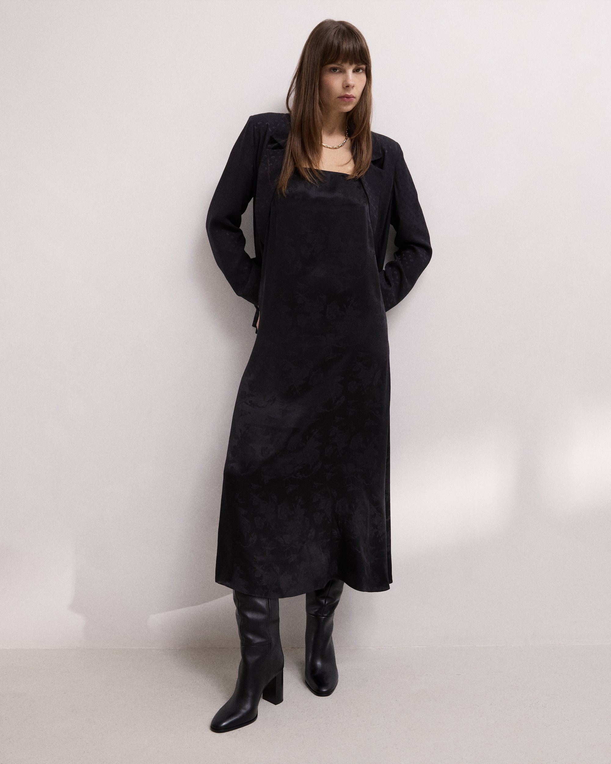 Clio Viscose Jacquard Blazer