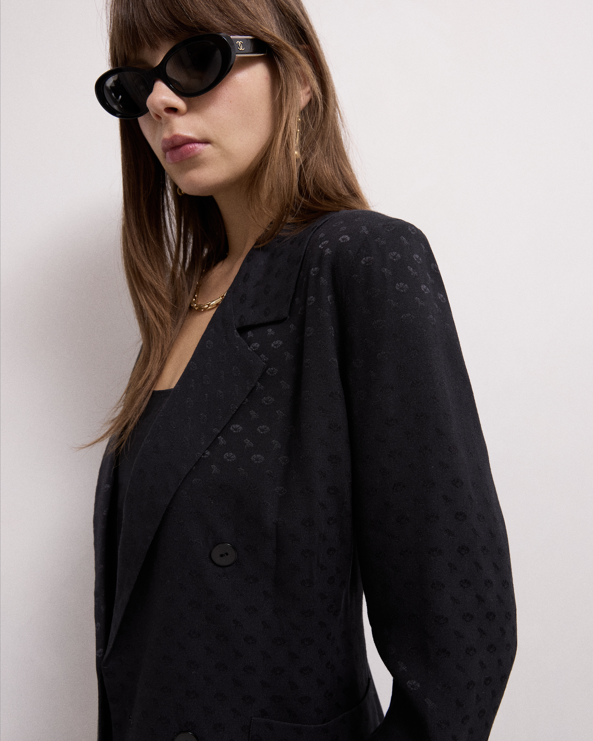 Clio Viscose Jacquard Blazer