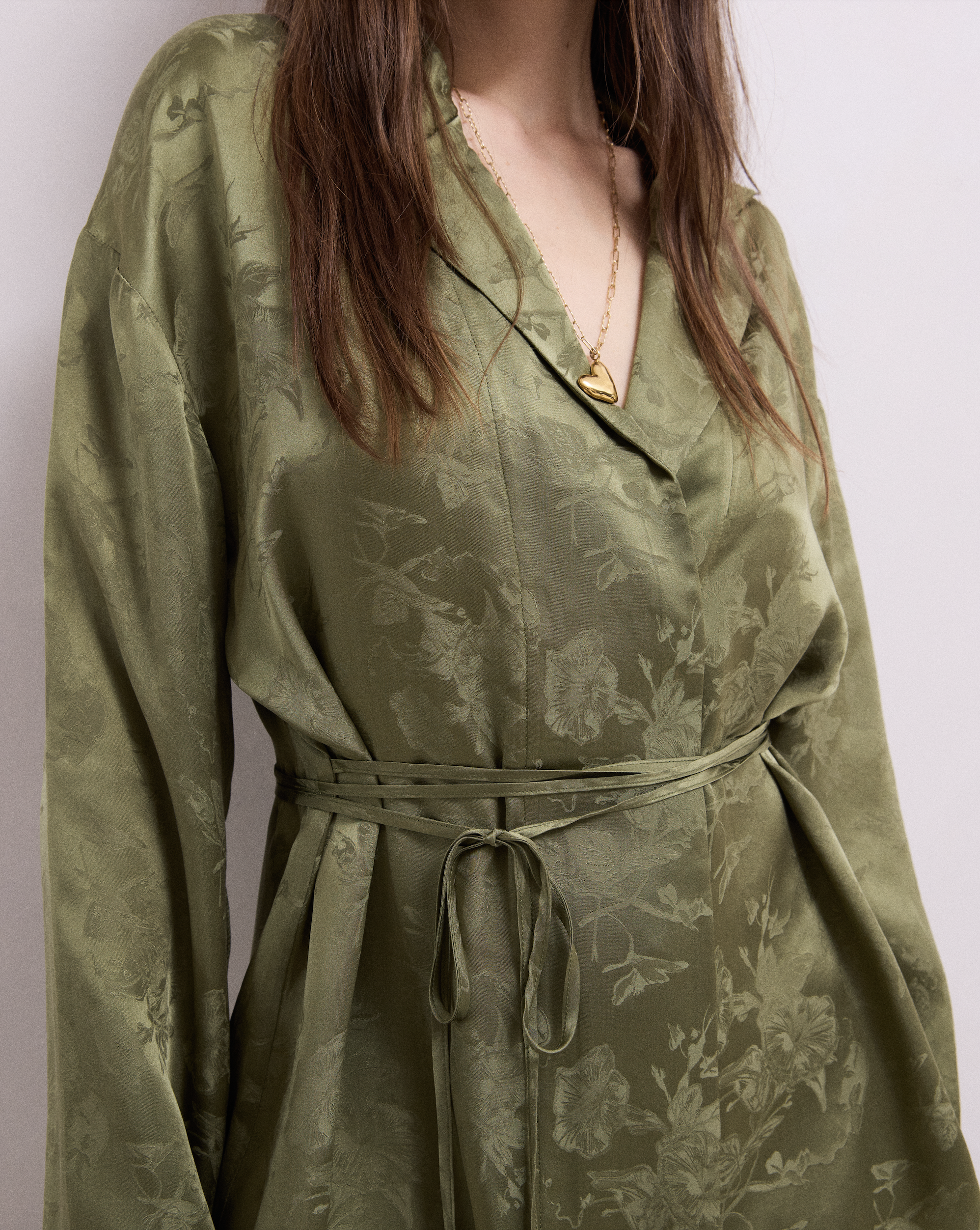 Anna Silk Jacquard Shirt